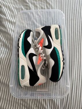 Nike Air Max Correlate Women’s White Black Teal & Coral Sneakers